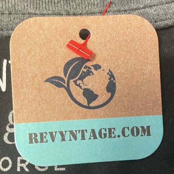 Hand Printed 3XL Upcycled Long Sleeve Giant Fall Pumpkin Cotton Blend Tee Shirt - Picture 4 of 4